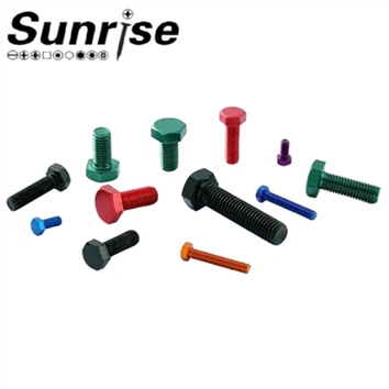 Parafuso sextavado anodizado colorido DIN933