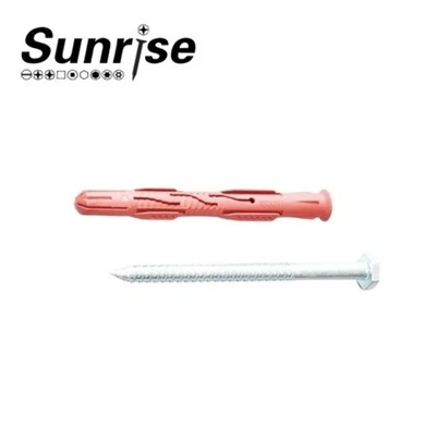 Novo tipo de parafuso de expansão de nylon vermelho
